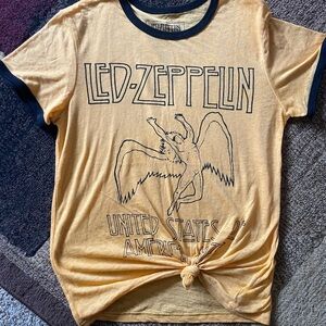 Led Zeppelin Yellow Graphic Tee